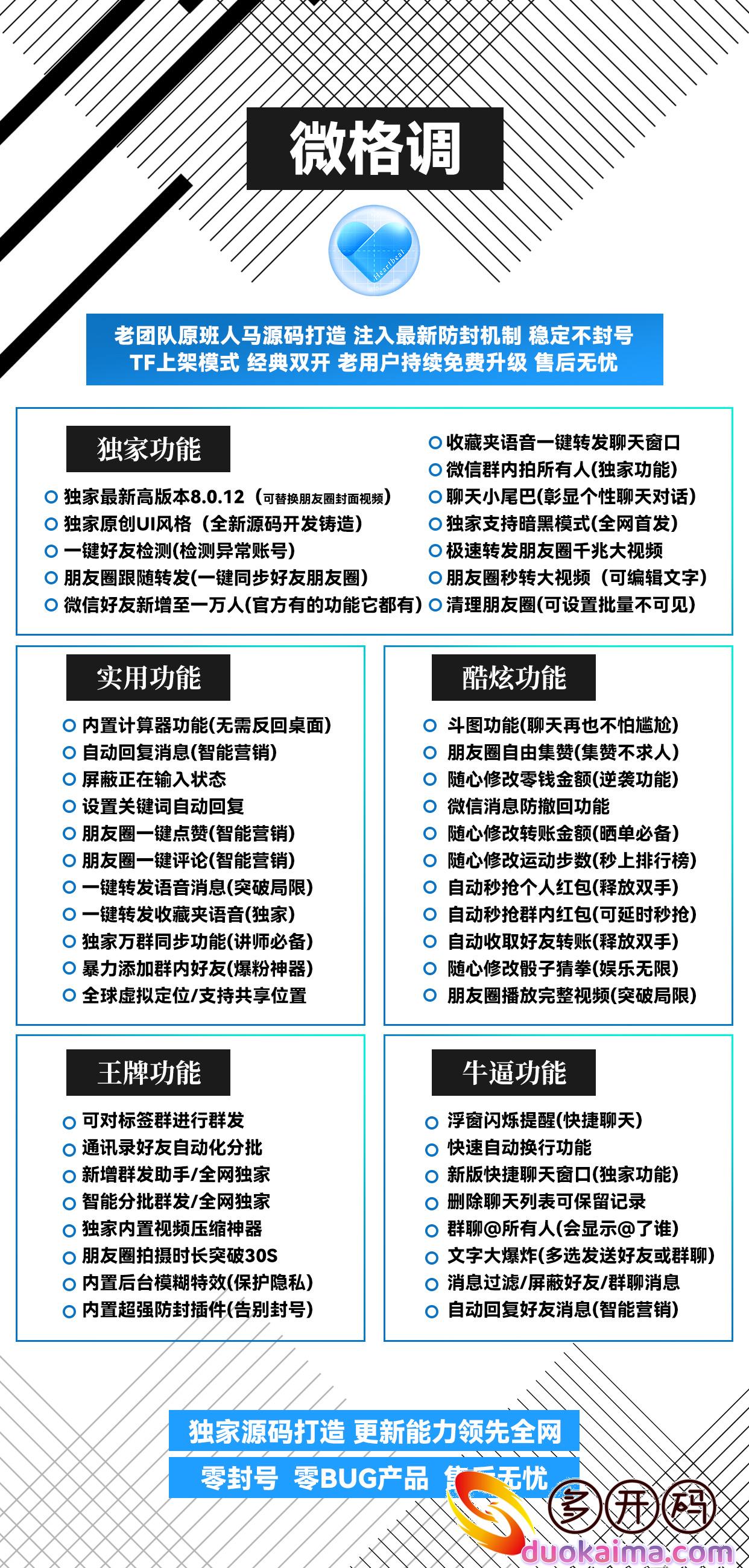 【苹果微格调】官网激活码-iOS系统TF上架模式微信分身双开软件